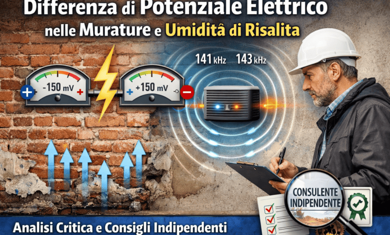 differenza di potenziale muratura umidità