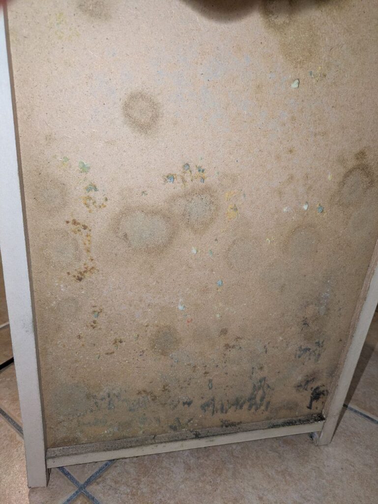 Perizia umidità casa nuova muffa su superficie interna a contatto con parete umida Perizia umidità casa nuova muffa su superficie interna a contatto con parete umida