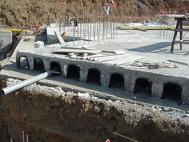 Realizzazione di vespaio aerato in edificio residenziale