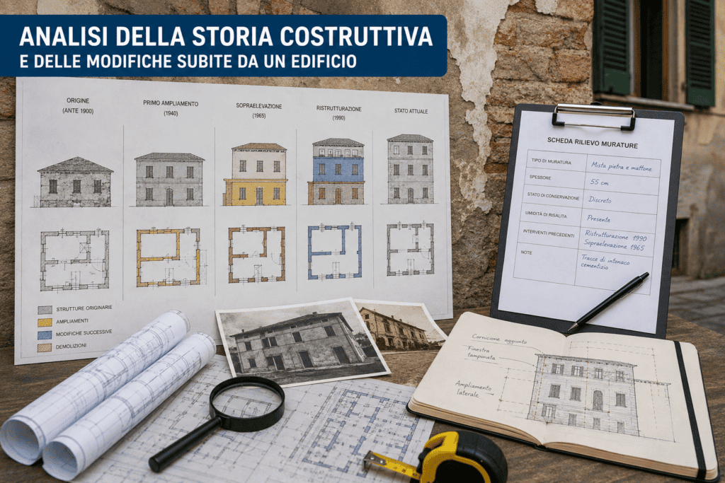 Analisi delle modifiche edilizie storiche Analisi delle modifiche edilizie storiche