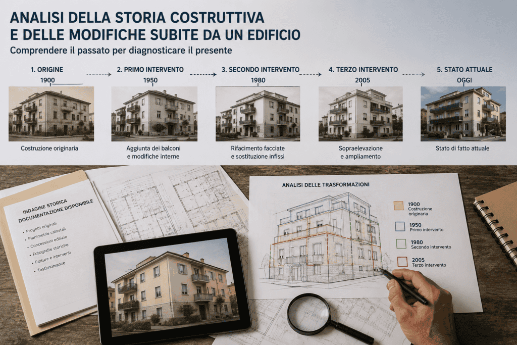 analisi della storia costruttiva e delle modifiche subite da un edificio analisi della storia costruttiva e delle modifiche subite da un edificio