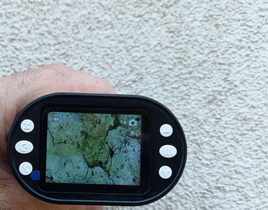 analisi tecnica di intonaco ammalorato durante una consulenza specialistica