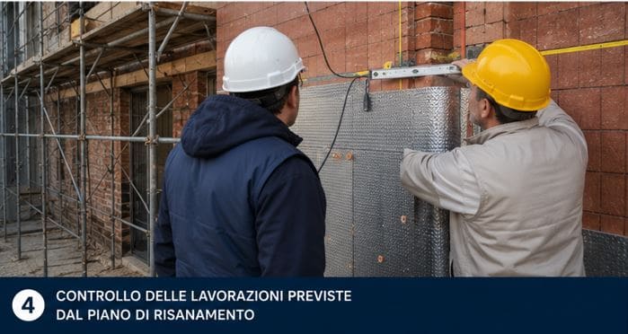 controllo delle lavorazioni previste dal piano di risanamento
