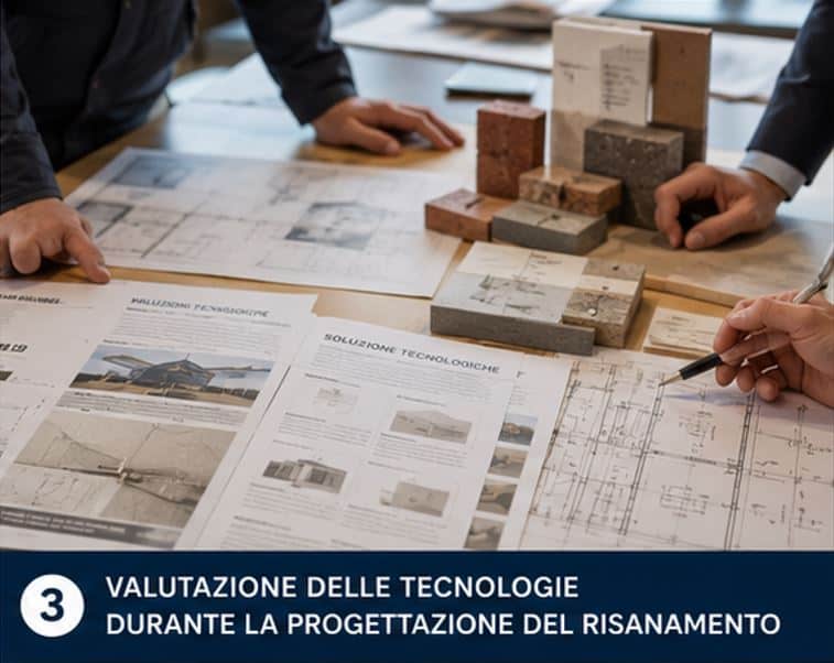valutazione delle tecnologie durante la progettazione del risanamento